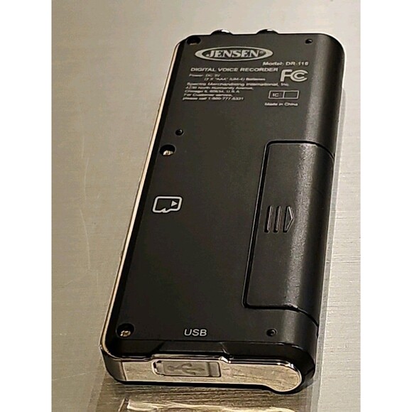 Jensen Digital Voice Recorder DR-115  Batteries Are Included - Picture 2 of 9